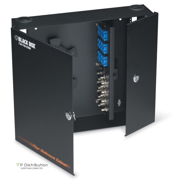 Black Box WALLMOUNT FIBER ENCLOSURE, LOCKING, 4 SLOT