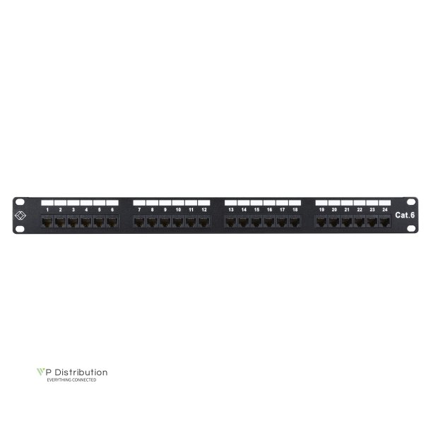 Black Box GIGATRUE CAT6 PATCH PANEL - 1U, UNSHIELDED, 24-PORT