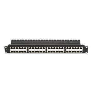 Black Box CAT5E FEED-THRU PANEL 1U HIGH DENSITY STP 48 PR