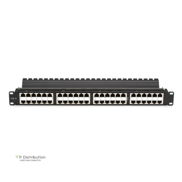 Black Box CAT5E FEED-THRU PANEL 1U HIGH DENSITY STP 48 PR