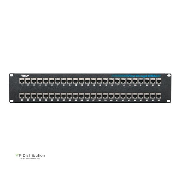 Black Box FEED THROUGH PATCH PANEL - SHIELDED - 48 PORT