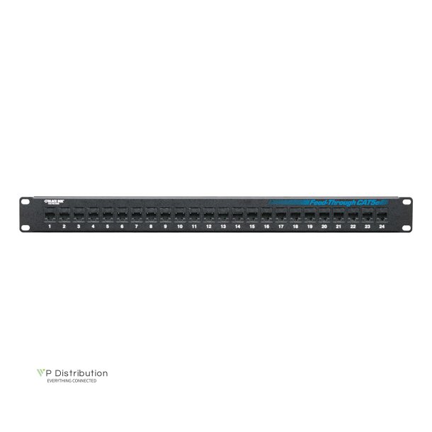 Black Box FEED THROUGH PATCH PANEL - UNSHIELDED - 24 PORT