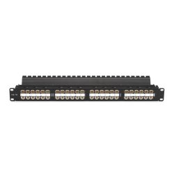 Black Box CAT5E FEED-THRU PANEL 1U HIGH DENSITY UTP 48 PR