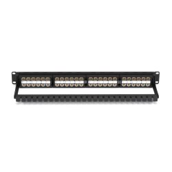Black Box CAT5E FEED-THRU PANEL 1U HIGH DENSITY UTP 48 PR