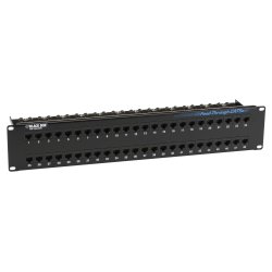Black Box FEED THROUGH PATCH PANEL - UNSHIELDED - 48 PORT
