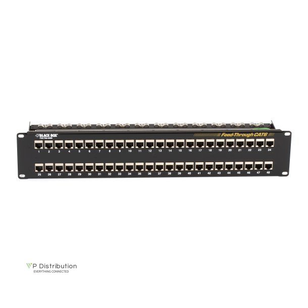 Black Box CAT6 FEED THROUGH SHIELDED 48 PORT