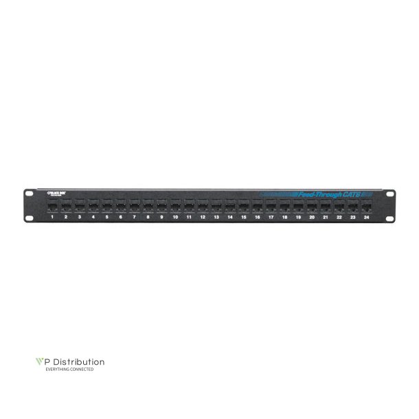 Black Box CAT6 FEED THROUGH UNSHIELD 24 PORT