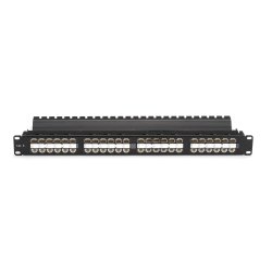 Black Box CAT6 FEED-THRU PANEL 1U HIGH DENSITY UTP 48 PR
