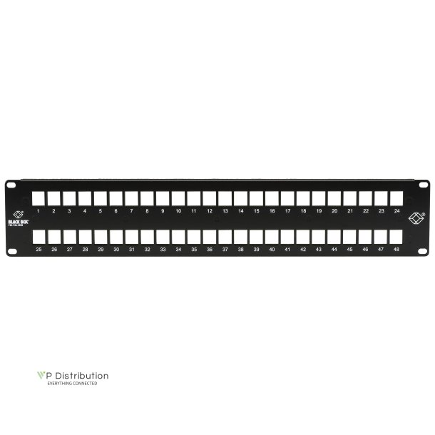 Black Box 48 PORT MULTIMEDIA PATCH PANEL, 2U