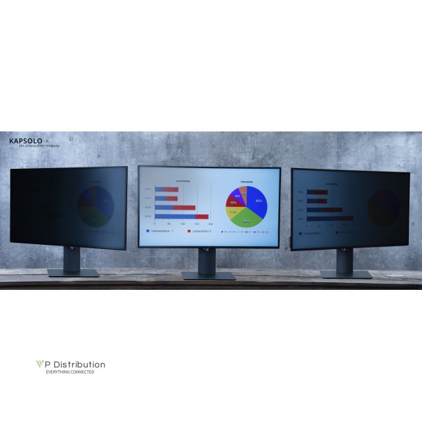 KAPSOLO 2-Way Plug In Privacy Screen / Privacy Filter for Lenovo Thinkvision T23D