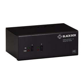 Black Box 2 Port, Dual Head, Dp1.2, Usb3, Audio Kvm Switch, Edid