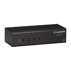 Black Box 4 Port, Dual Head, Dp1.2, Usb3, Audio Kvm Switch, Edid