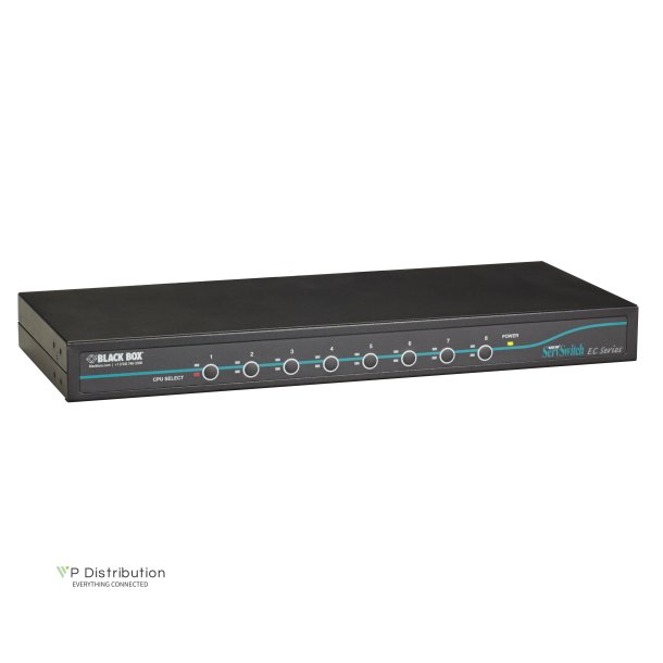 Black Box 8Pt Servswitch Ec Dvi Usb Single Head Kvm Switch