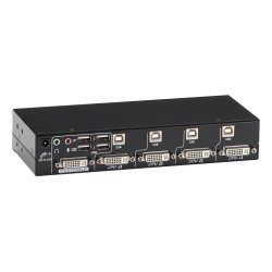Black Box 4 PORT DVI-D USB WITH BIDIRECTIONAL USB AUDIO