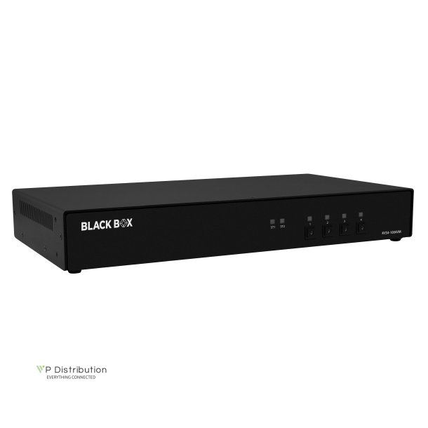 Black Box Niap4 Secure Kvm Switch, 4 Port Single Head Dp W/Mst, Cac (H