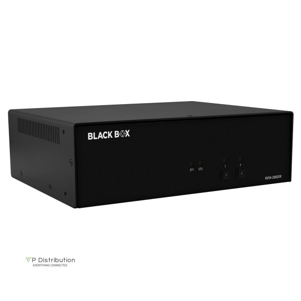 Black Box Niap4 Secure Kvm Switch, 2 Port Dual Head Dp, Cac