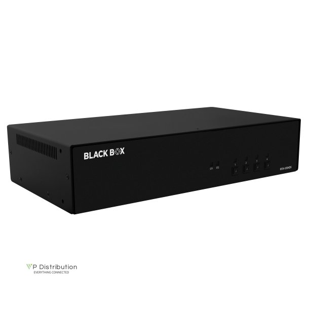 Black Box Niap4 Secure Kvm Switch, 4 Port Dual Head Dvi, Cac