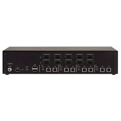 Black Box Niap4 Secure Kvm Switch, 4 Port Dual Head Hdmi/Dp, Cac