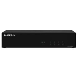 Black Box Niap4 Secure Kvm Switch, 4 Port Dual Head Dp W/Mst, Cac