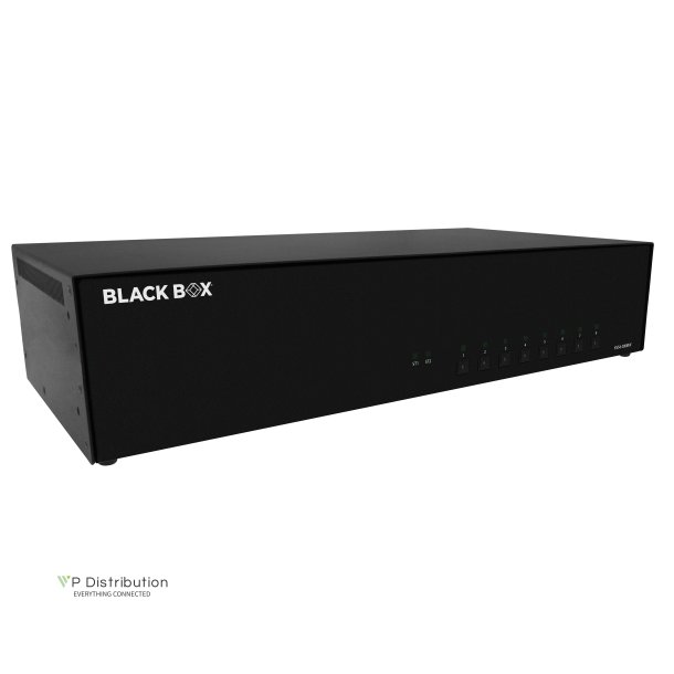 Black Box Niap4 Secure Kvm Switch, 8 Port Dual Head Dvi, Cac