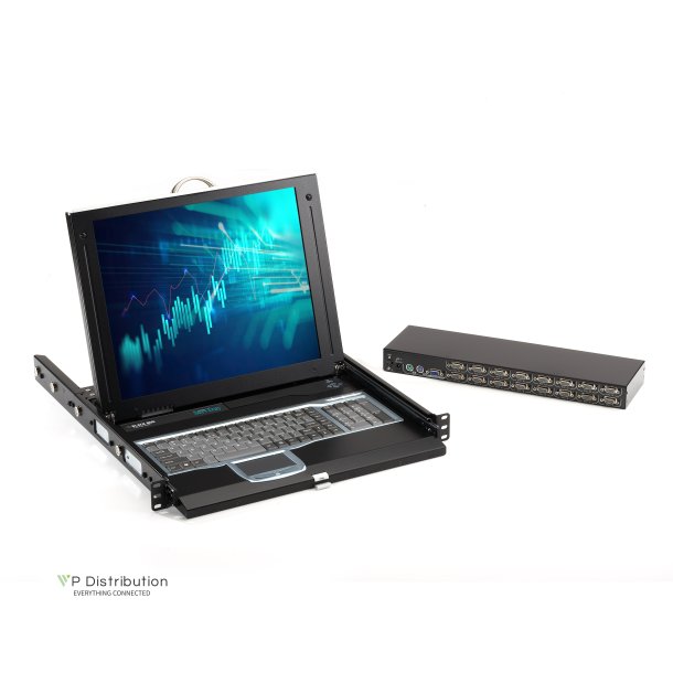 Black Box SERVTRAY 17" (1)VGA USB/PS/2 PORT WITH US KEYBOARD