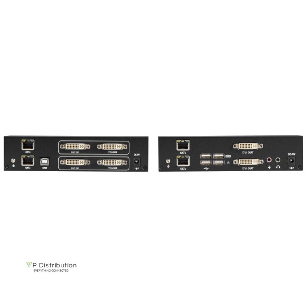 Black Box KVX SERIES DVI-D KVM EXTENDER, DH, TX+RX