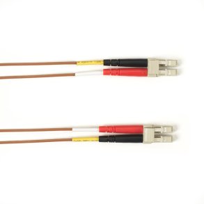 Black Box OM4 MM FO PATCH CABLE DUPLX, LSZH, BROWN, LCLC