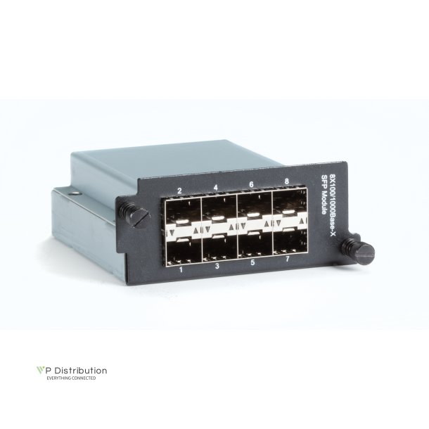 Black Box 8 Port 100/1000Mbps Sfp Module