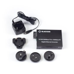 Black Box Media Converter 10/100/1000 Ethernet Sm 1310Nm 20Km Sc