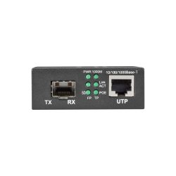 Black Box Media Converter 10/100/1000 Ethernet Poe+ Sfp