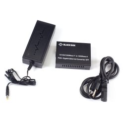 Black Box Media Converter 10/100/1000 Ethernet Poe+ Sfp