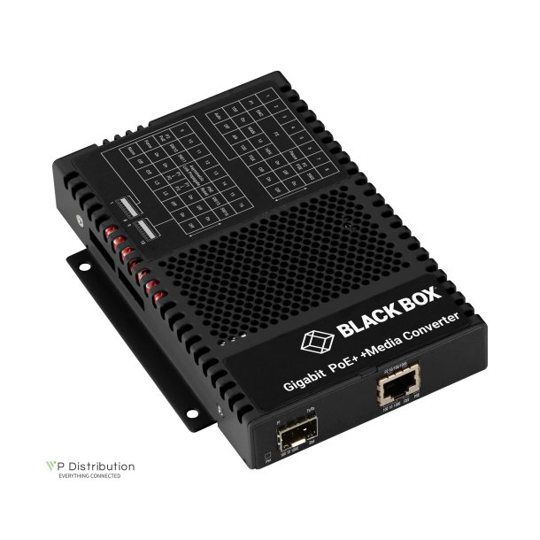 Black Box 10/100/1000Bt 60W Poe 100/1000Bx Sfp Media Converter