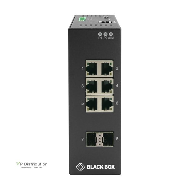 Black Box 8P 10/100/1000 Rj45 2P 100/1000 Sfp Ind Mgd Switch