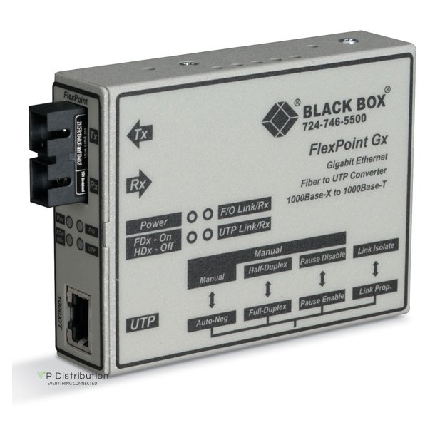 Black Box Flexpoint Gx, Gigabit Media Converter 1000Baset