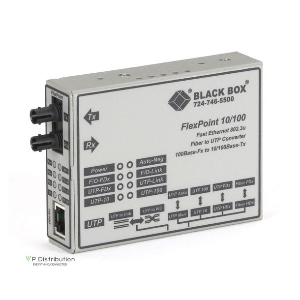 Black Box Flexpoint 10/100 Basetx Convrts 10/100Basetx Rj45