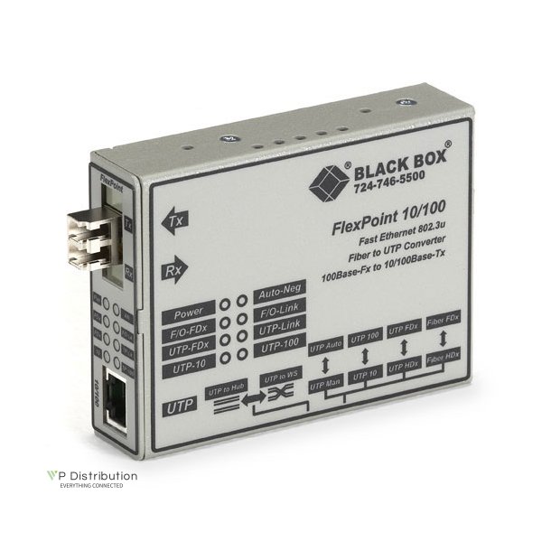 Black Box Flexpoint Modular 10/100 Rate Converter Lc