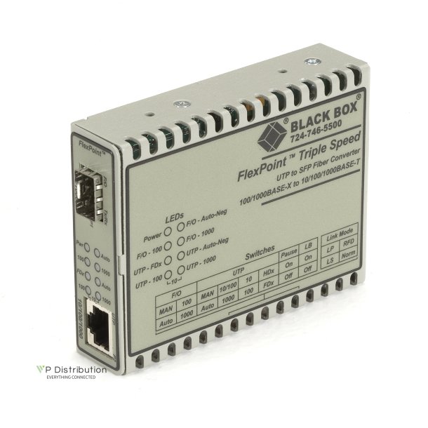 Black Box Flexpt Med Conv 10-1000Bt 1000Basesx (Sm/St)