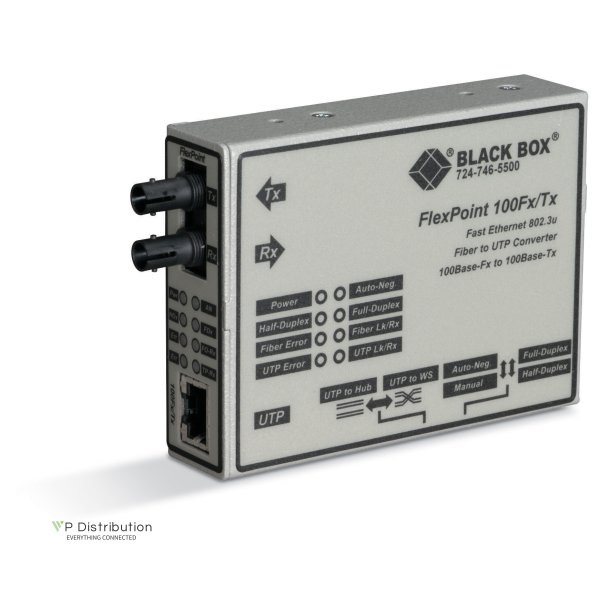 Black Box Flexpoint 100Tx/Fx Converter (Sm/Sc)