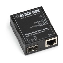 Black Box 10/100Bt 100Bfx Sfp Media Converter Us Ps
