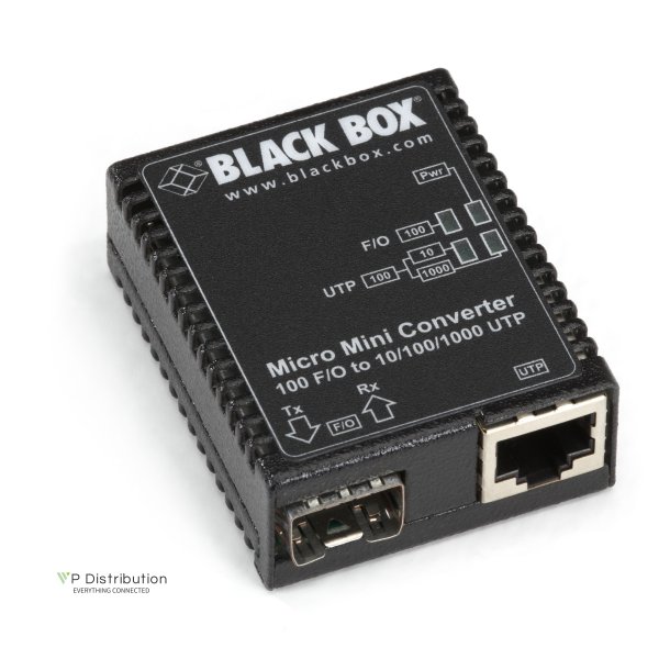 Black Box 10/100Bt 100Bfx Sfp Media Converter Us Ps