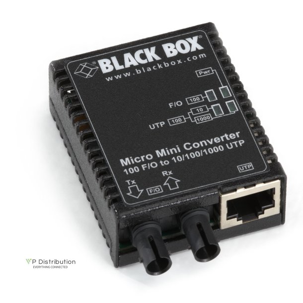 Black Box 10/100Bt 100Bfx Sm 30K St Media Converter Us Ps