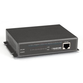 Black Box 4-PORT POE + 1-PORT UPLIN 10/100/1000 RJ-45 SWITCH