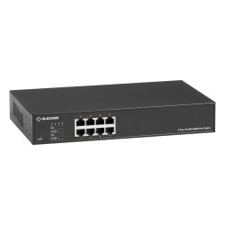 Black Box 8-Port 10/100/1000 Rj-45 Pse/Poe+ Switch