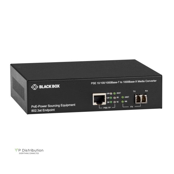 Black Box 10/100/1000BT POE MEDIA CONVERTER MMLC