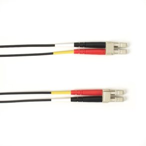 Black Box OM4 MM FO PATCH CABLE DUPLX, PLENUM, BLACK, LCLC