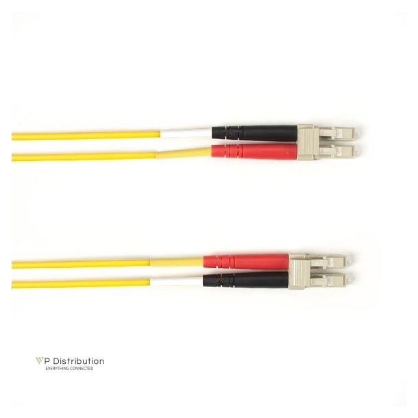 Black Box OM4 MM FO PATCH CABLE DUPLX, PLENUM, YELLOW, LCLC