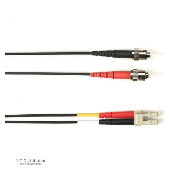 Black Box 62.5 MM FO PATCH CABLE DUPLX, PLENUM, BK, STLC