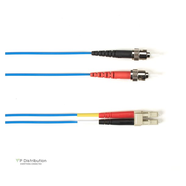 Black Box OM4 MM FO PATCH CABLE DUPLX, PVC, BLUE, STLC