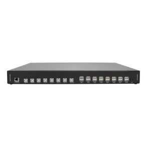 SmartAVI 8-Port, USB 2.0 Matrix Switch 8x8 Transparent . Includes [MU-88 and PS12VD5A]