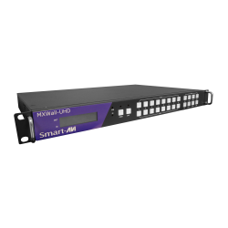 SmartAVI Video Wall Processor and Matrix Switch 4k 8-Input. 8-Output  Includes: [MXWALL-UHD, (CCPWR06)]